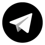 telegram black android application logo